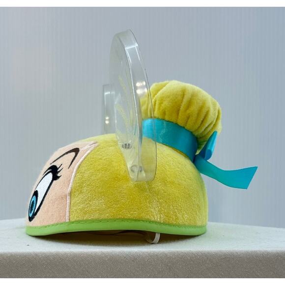 Disney Tinker Bell Plush Ear Hat Yellow Green One Size
